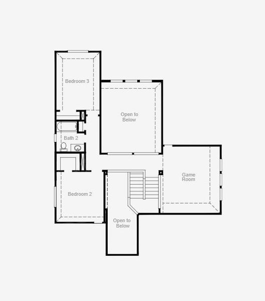 2D floor plan layout of this home in Escondido, Magnolia, TX (Image 3).