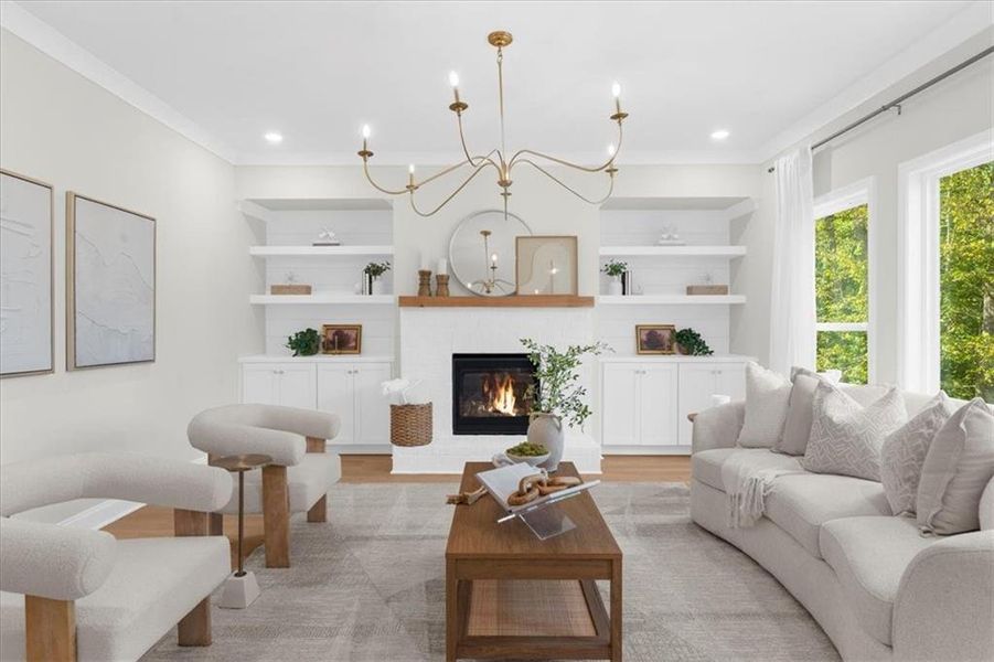Furnished interior view inside a new home in River Rock, Ball Ground (Image 9).