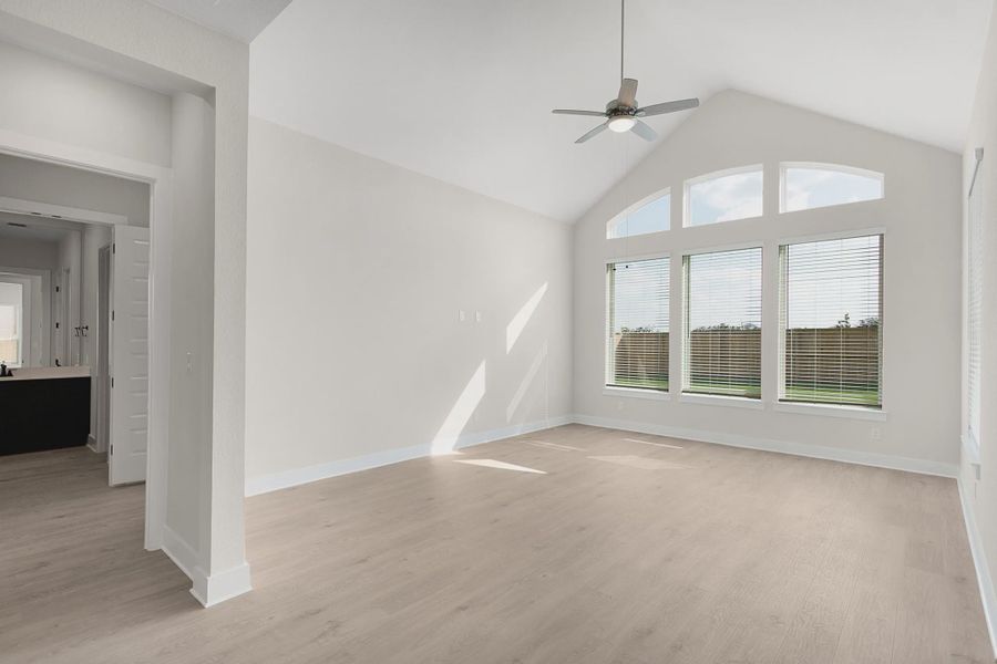 Representative unfurnished interior of a home built from the Maddy by Chesmar Homes in Highland Village, Georgetown (Image 5).