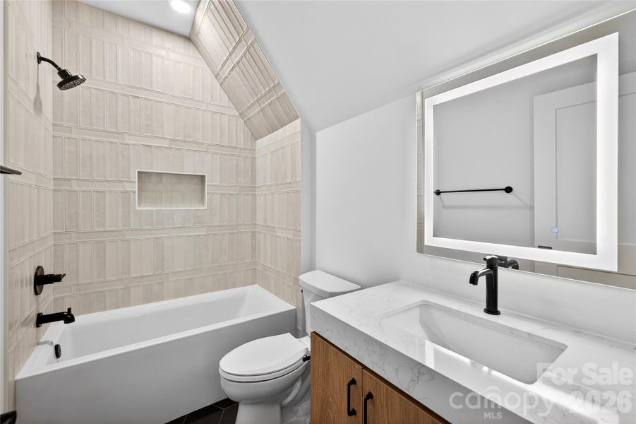 Furnished interior view inside a new home in , Charlotte (Image 39).