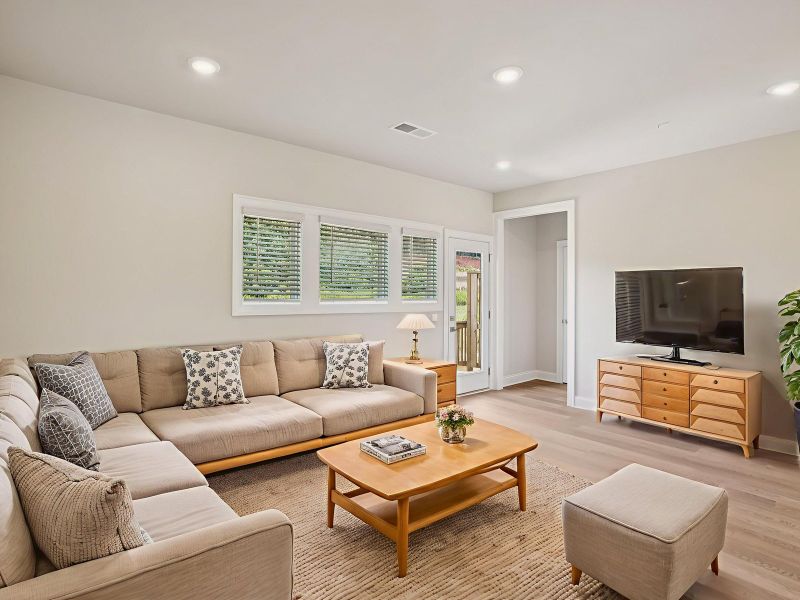 Furnished interior view inside a new home in Hemingway - Highland Series, Cumming (Image 3).