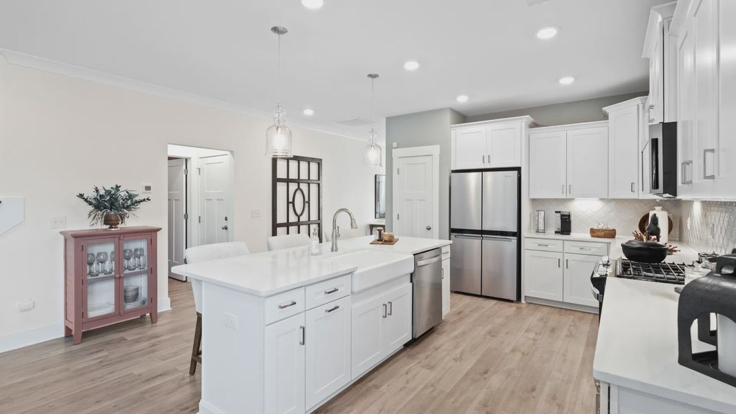 Representative furnished interior of a home built from the Augusta by DRB Homes in Woodglen, Piedmont (Image 7).