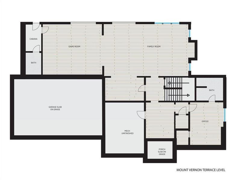 2D floor plan layout of this home in , Sandy Springs, GA (Image 3).