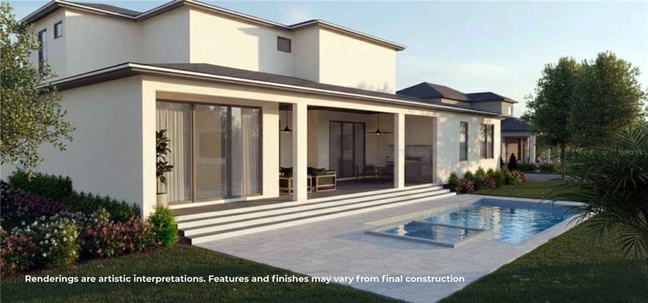 Exterior details and patio area of a home in , Winter Park (Image 2). Exterior details and patio area of a home in , Winter Park (Image 2).