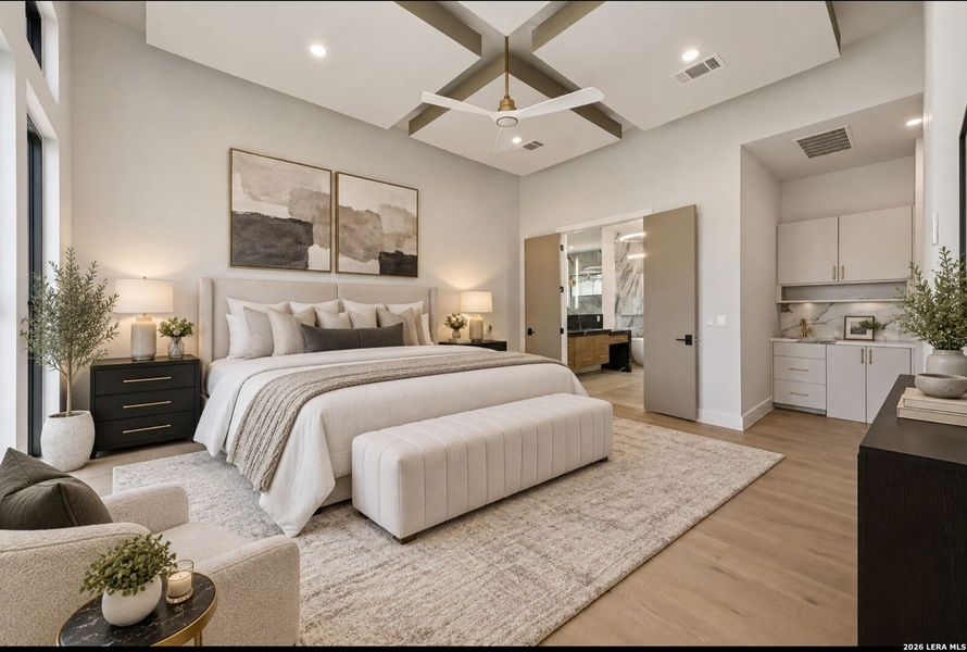 Furnished interior view inside a new home in , San Antonio (Image 37).