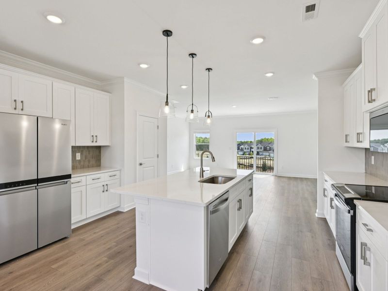 Furnished interior view inside a new home in Meadows at Wilson Farms - The Heights Series, Fort Mill (Image 5). Furnished interior view inside a new home in Meadows at Wilson Farms - The Heights Series, Fort Mill (Image 5).