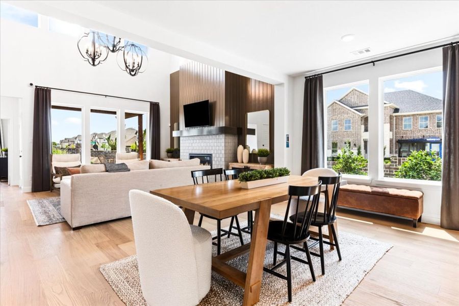 Furnished interior view inside a new home in La Terra at Uptown Celina, Celina (Image 5).