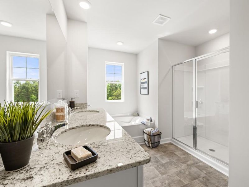 Furnished interior view inside a new home in Parkside at Carter Grove, Cartersville (Image 33). Furnished interior view inside a new home in Parkside at Carter Grove, Cartersville (Image 33).