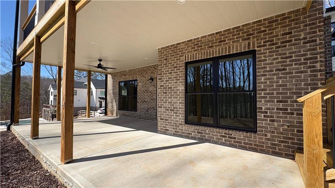 Exterior details and patio area of a home in , Woodstock (Image 38).