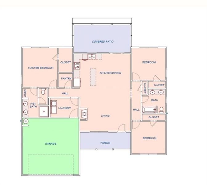 2D floor plan layout of this home in , Clarkesville, GA (Image 2). 2D floor plan layout of this home in , Clarkesville, GA (Image 2).