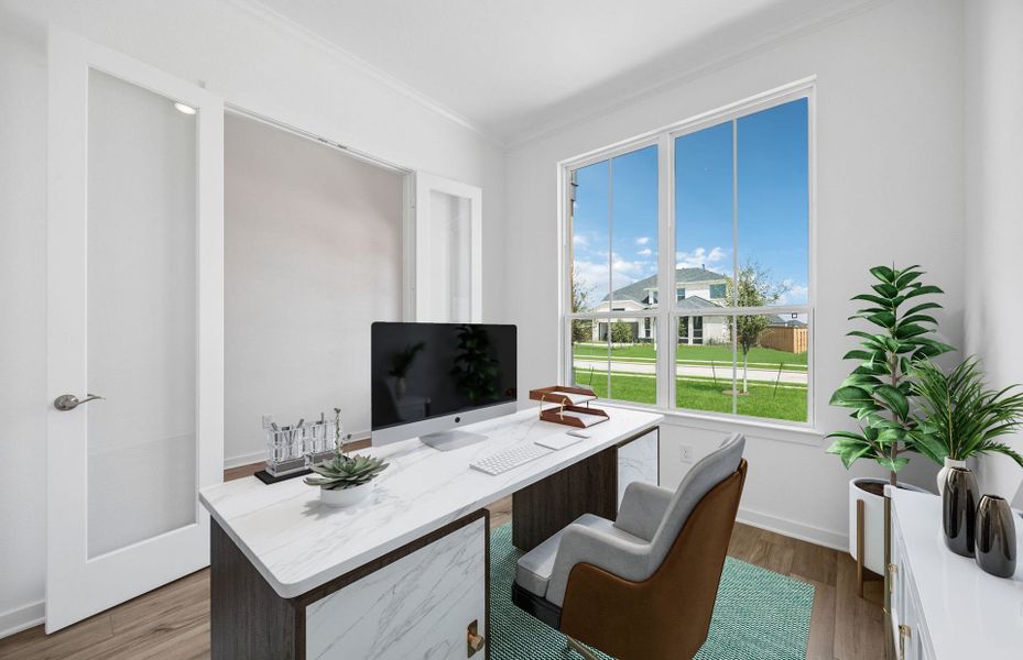 Furnished interior view inside a new home in Katy Court, Katy (Image 8).