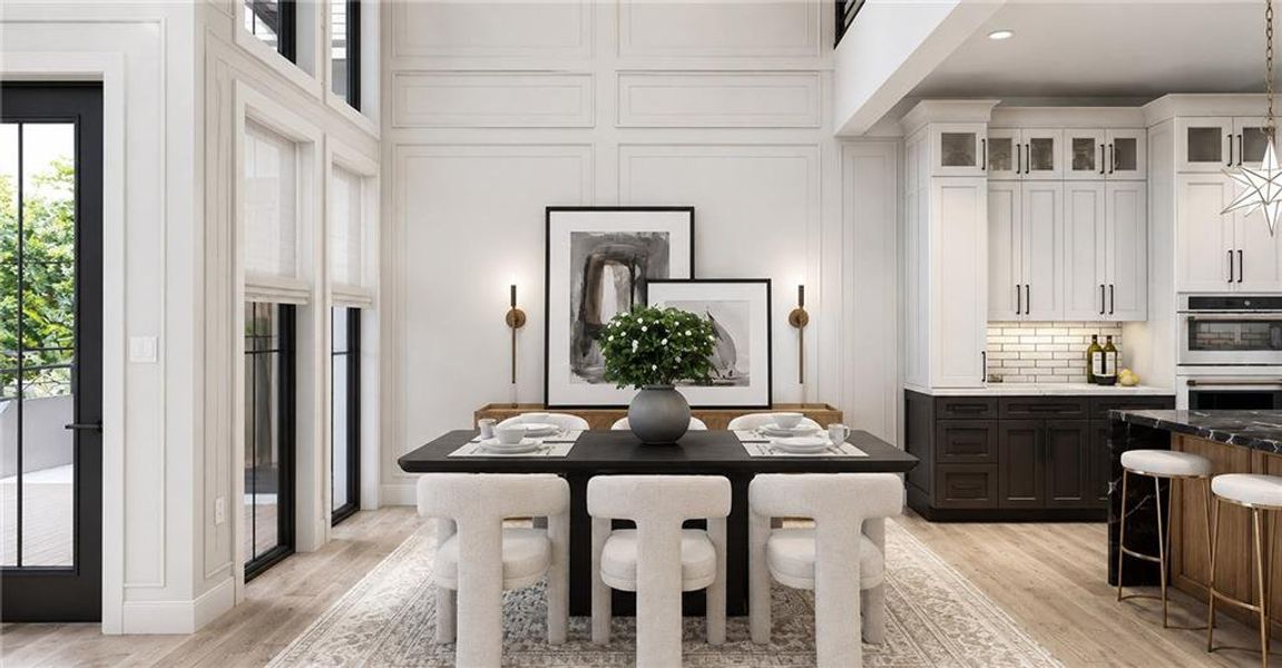 Furnished interior view inside a new home in , Atlanta (Image 31).