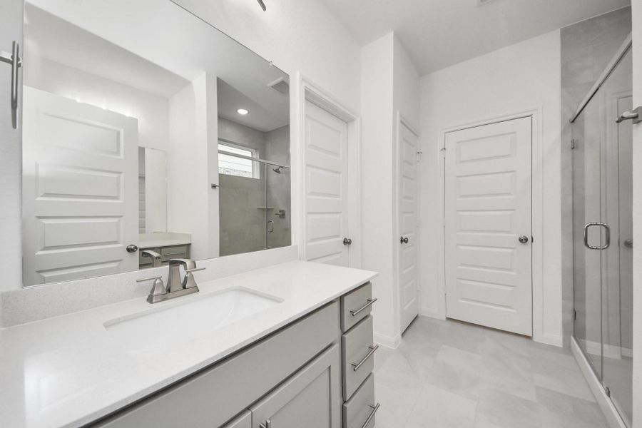 Furnished interior view inside a new home in Elyson, Katy (Image 16).