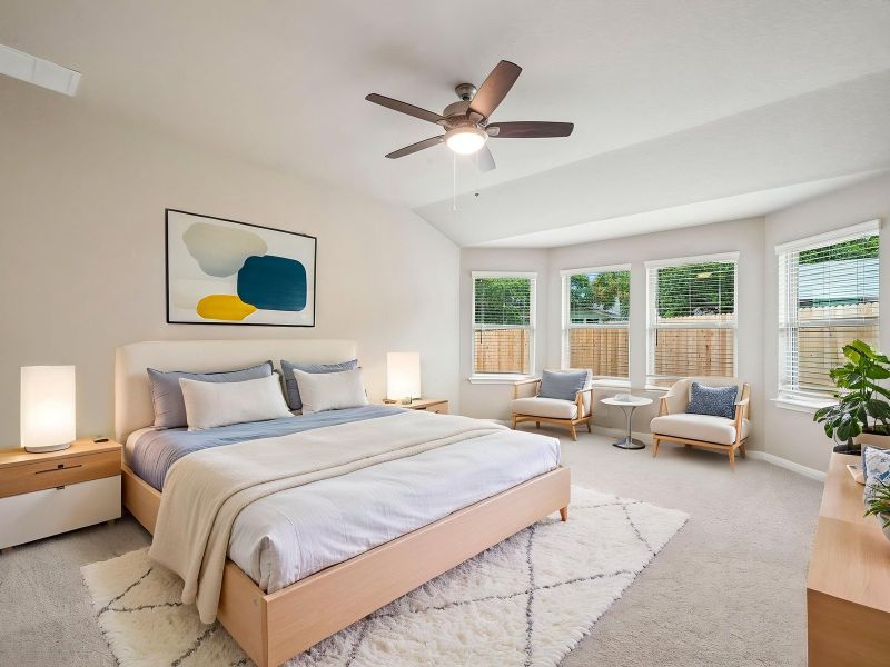 Furnished interior view inside a new home in Royal Crest, San Antonio (Image 7).