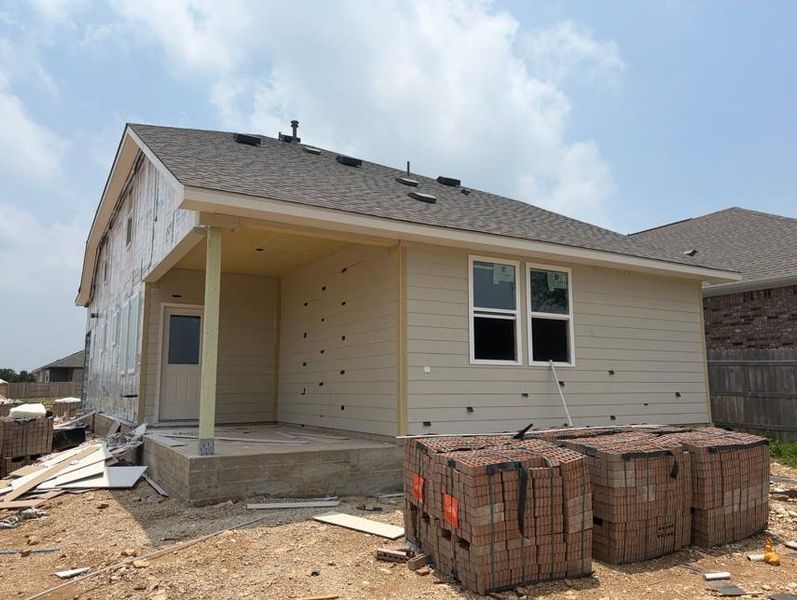 In-progress construction of a new home in La Cima, San Marcos, TX (Image 16).