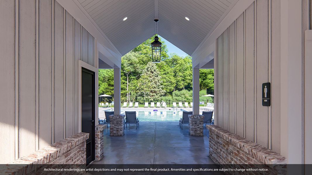 Exterior details and patio area of a home in Pineland Preserve, Summerville (Image 4). Exterior details and patio area of a home in Pineland Preserve, Summerville (Image 4).