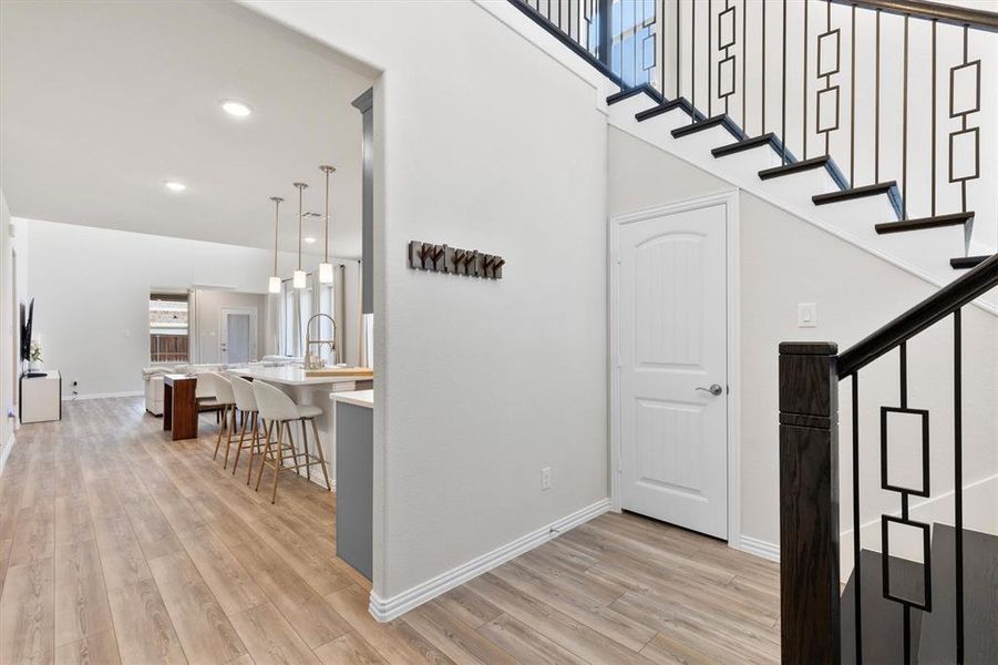Furnished interior view inside a new home in Riverset, Garland (Image 7). Furnished interior view inside a new home in Riverset, Garland (Image 7).