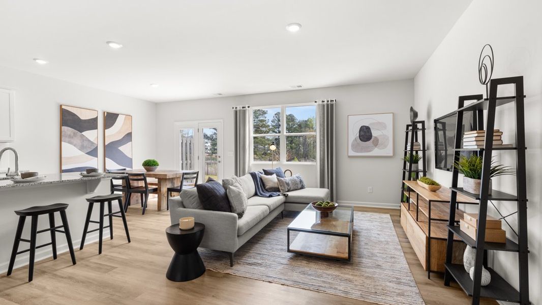 Representative furnished interior of a home built from the Salisbury by D.R. Horton in Carlton, Douglasville (Image 13).