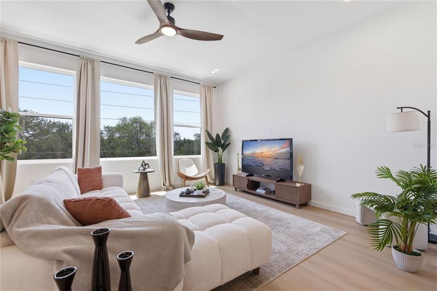 Furnished interior view inside a new home in , St. Petersburg (Image 32).