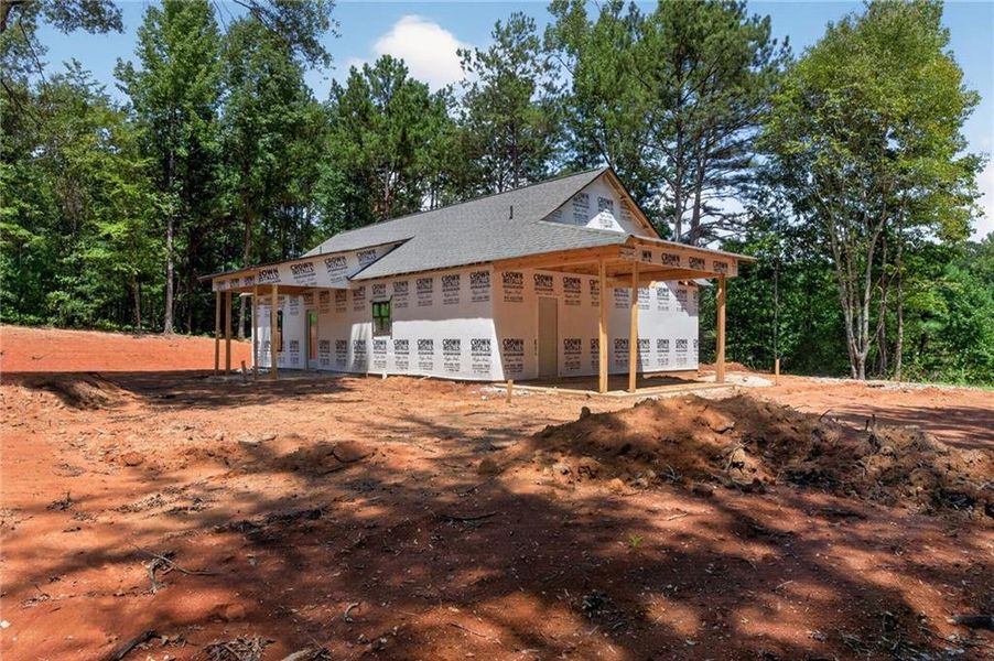 In-progress construction of a new home in , Silver Creek, GA (Image 26).