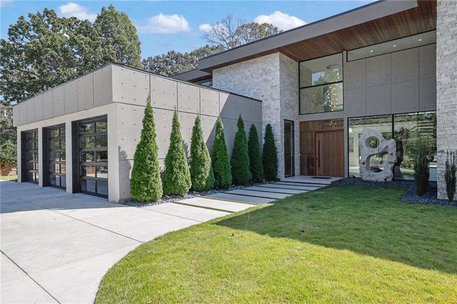 Exterior details and patio area of a home in , Marietta (Image 37).