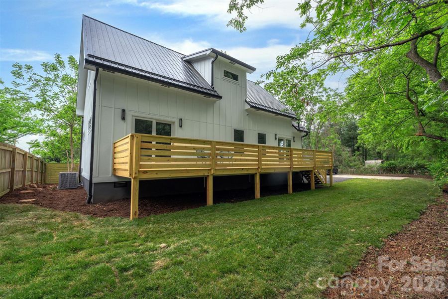 Exterior details and patio area of a home in , Asheville (Image 23).