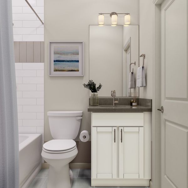 Representative furnished interior of a home built from the B by Tri Pointe Homes in Candelas Townhomes, Arvada (Image 13).