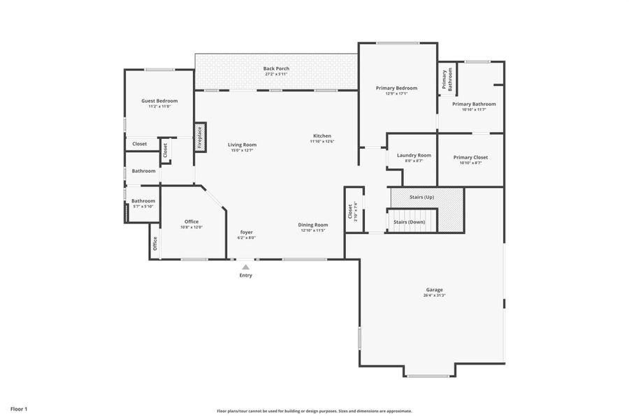 2D floor plan layout of this home in , Granite Falls, NC (Image 6).