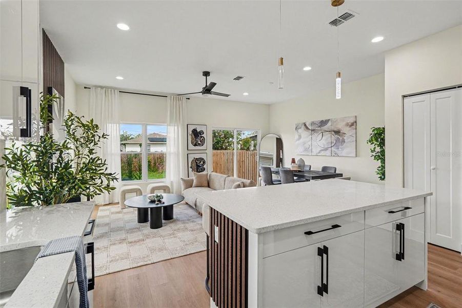 Furnished interior view inside a new home in , Tampa (Image 22). Furnished interior view inside a new home in , Tampa (Image 22).