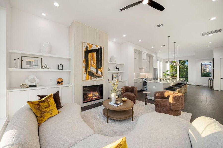 Furnished interior view inside a new home in , Houston (Image 22).