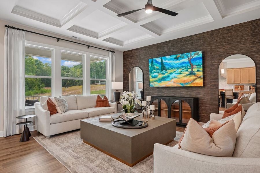 Representative furnished interior of a home built from the Wylie by Caruso Homes in Blue Run, Raleigh (Image 53). Representative furnished interior of a home built from the Wylie by Caruso Homes in Blue Run, Raleigh (Image 53).