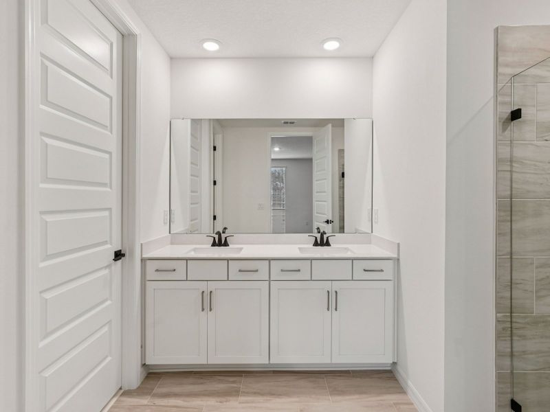 Furnished interior view inside a new home in Oakfield Trails - Signature Series, Parrish (Image 4). Furnished interior view inside a new home in Oakfield Trails - Signature Series, Parrish (Image 4).