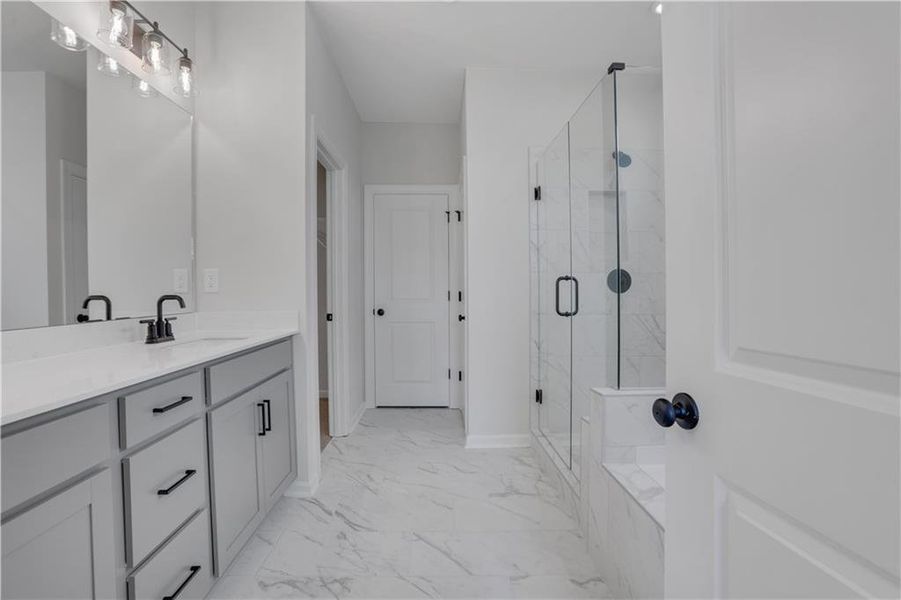 Furnished interior view inside a new home in Wisteria at GreenHouse, Marietta (Image 12).