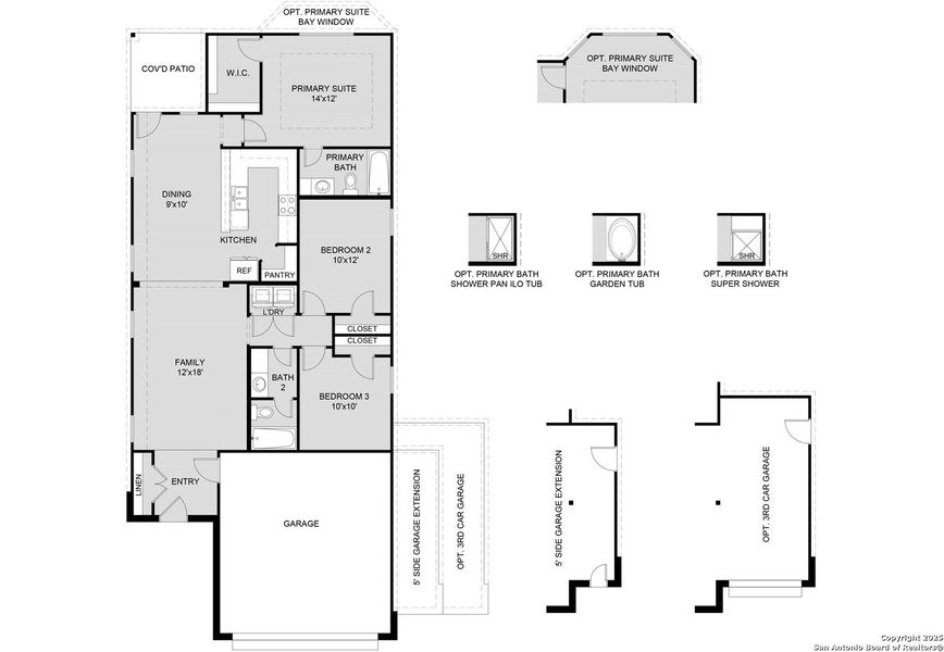 2D floor plan layout of this home in Abbott Place, St. Hedwig, TX (Image 3). 2D floor plan layout of this home in Abbott Place, St. Hedwig, TX (Image 3).