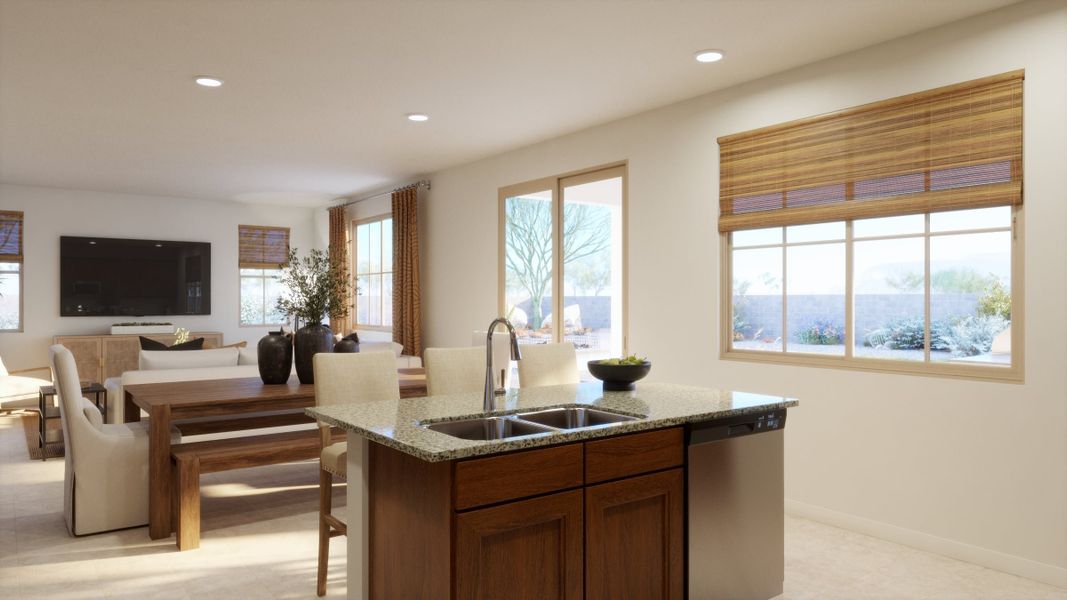Representative furnished interior of a home built from the 1 by Risewell Homes in Bella Storia, Gilbert (Image 7).
