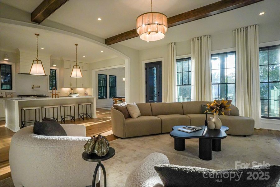 Furnished interior view inside a new home in , Charlotte (Image 26).