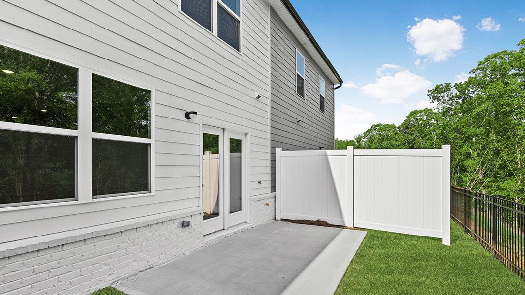 Exterior details and patio area of a home in Echo Glen, Stockbridge (Image 2). Exterior details and patio area of a home in Echo Glen, Stockbridge (Image 2).