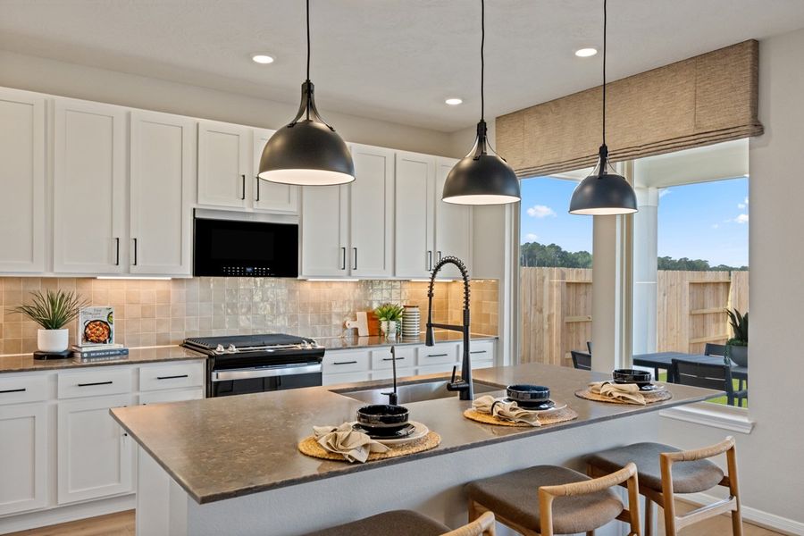 Representative furnished interior of a home built from the 2444 Modeled by KB Home in Madera Preserve, New Caney (Image 7).