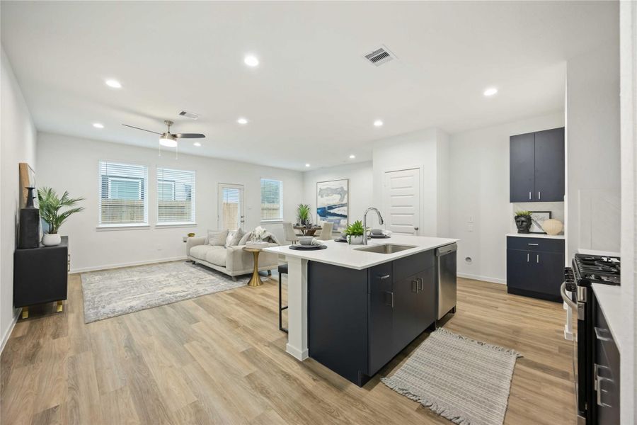 Furnished interior view inside a new home in Alaia Crossing, Houston (Image 7).