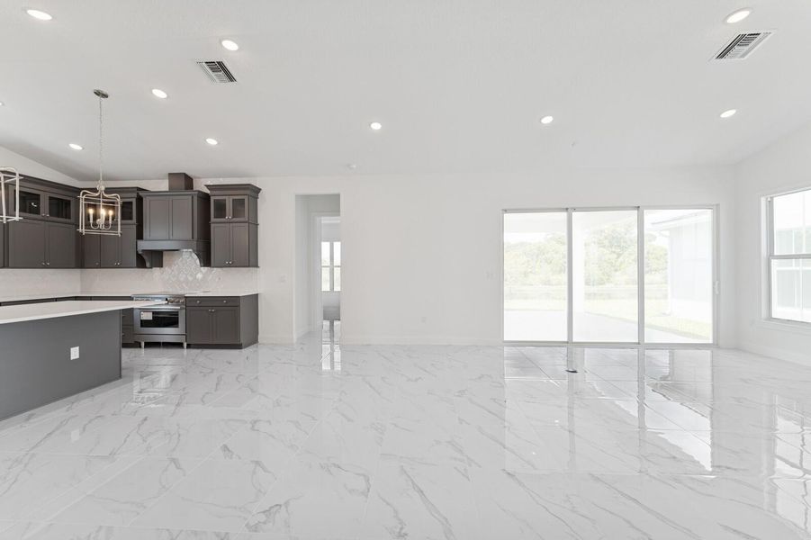 Furnished interior view inside a new home in Salerno Reserve - Single Family, Stuart (Image 4). Furnished interior view inside a new home in Salerno Reserve - Single Family, Stuart (Image 4).