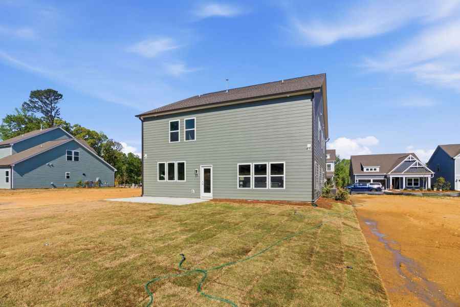 Exterior details and patio area of a home in Parc Northwest, Elon (Image 24).