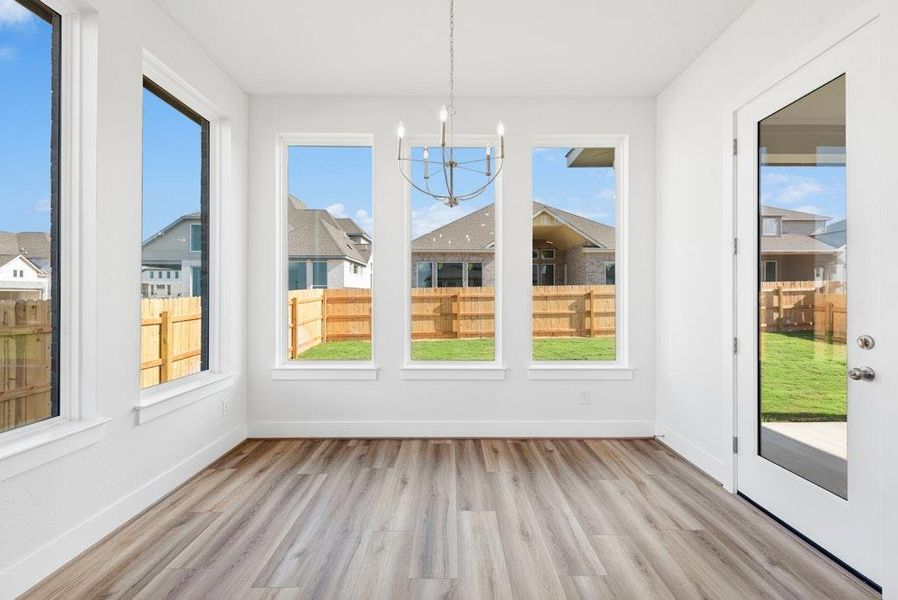 Spacious, unfurnished interior of a new home in Blackhawk, Pflugerville (Image 32).
