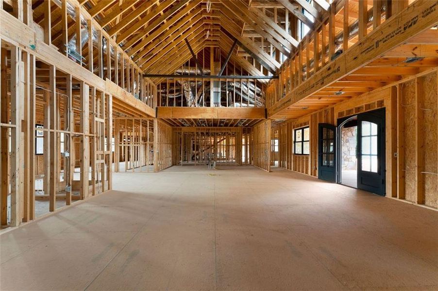 In-progress construction of a new home in , Kingston, GA (Image 43).