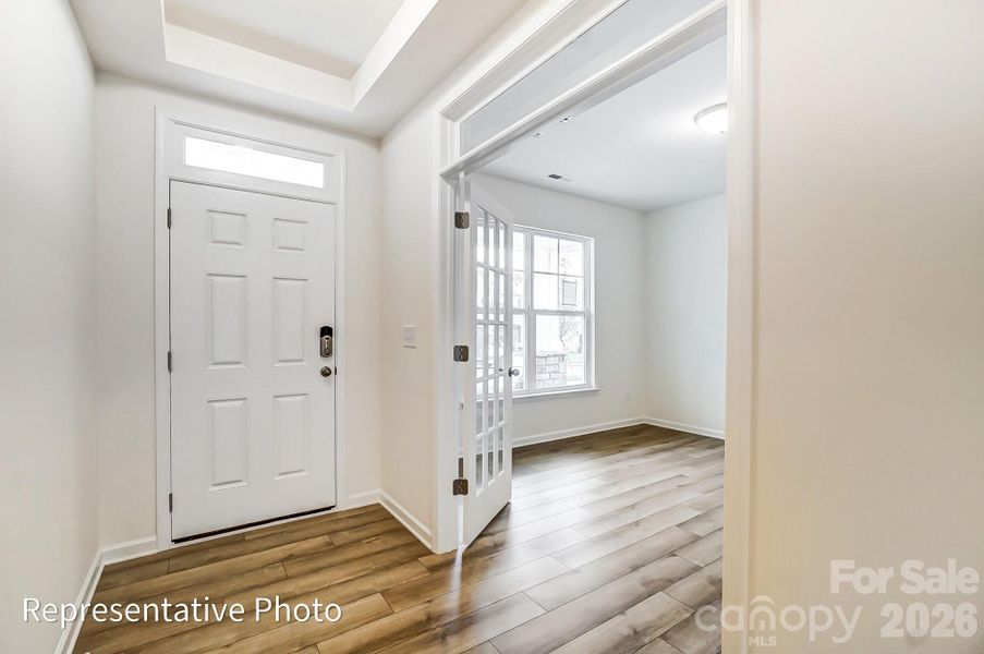Spacious, unfurnished interior of a new home in Enclave at Riverdale, Huntersville (Image 13). Spacious, unfurnished interior of a new home in Enclave at Riverdale, Huntersville (Image 13).
