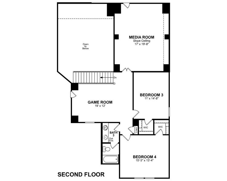 2D floor plan layout of this home in ARTAVIA, Conroe, TX (Image 25).