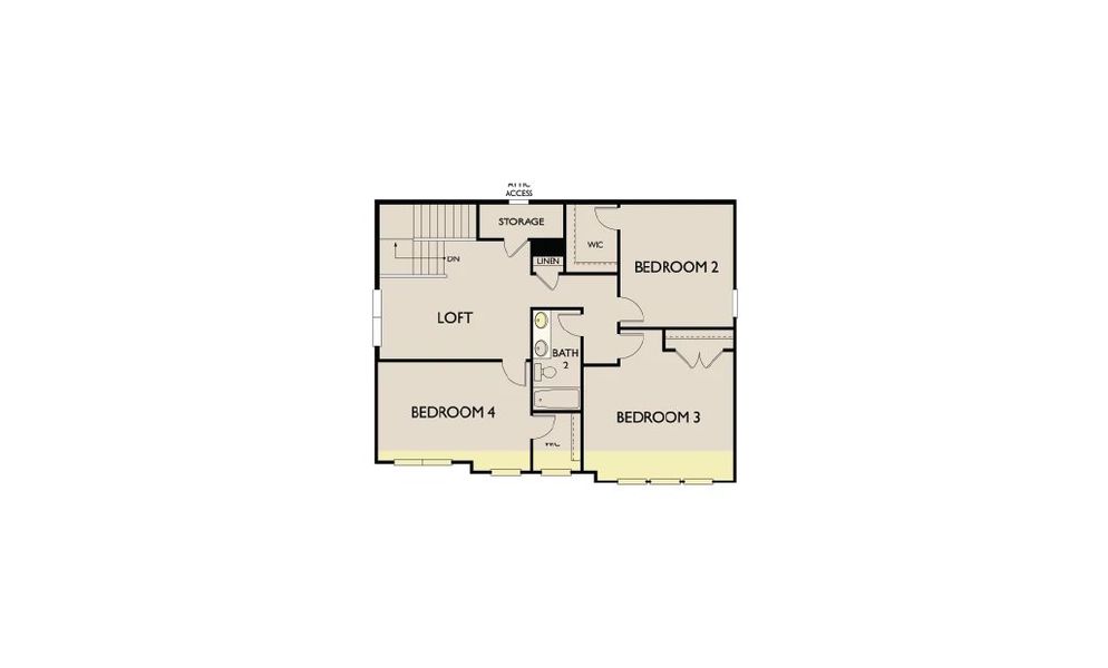 2D floor plan layout of this home in Crescent Mills, Wilson's Mills, NC (Image 6).