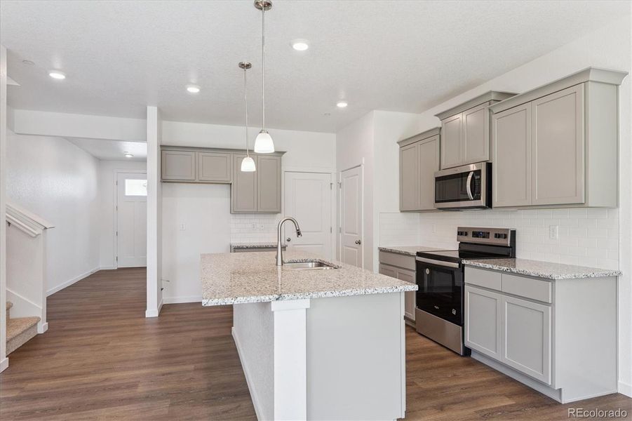 Furnished interior view inside a new home in Settlers Crossing, Commerce City (Image 8). Furnished interior view inside a new home in Settlers Crossing, Commerce City (Image 8).