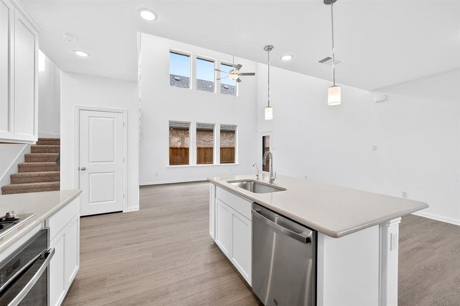 Furnished interior view inside a new home in Tarrytown, Crowley (Image 8).