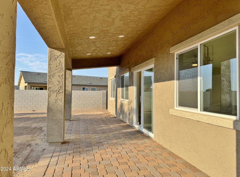 Covered back patio