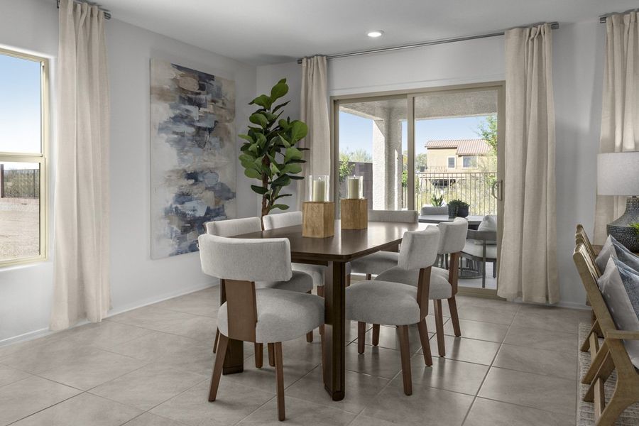 Representative furnished interior of a home built from the 1768 Modeled by KB Home in The Landings at Rancho Del Lago, Vail (Image 11).